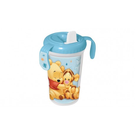 כוס ראשונה לפעוט פו הדב כחול ורוד