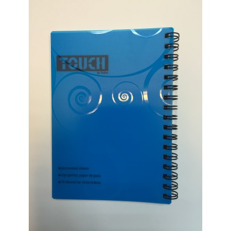 בלוק ספירלה צד 80 גרם A6 PP בלוק ספירלה צד 80 גרם A6 PP