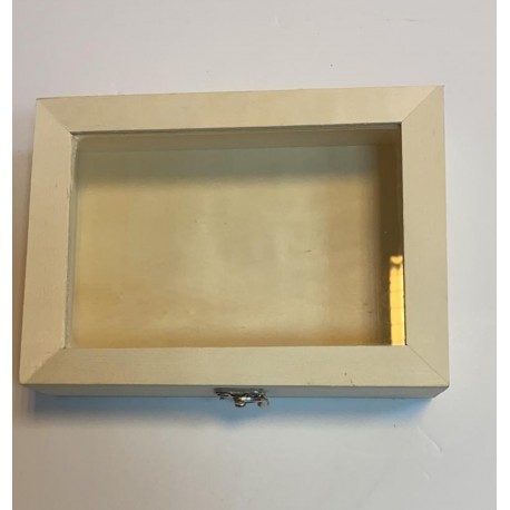 ארגז עץ - שקוף ארגז עץ - שקוף