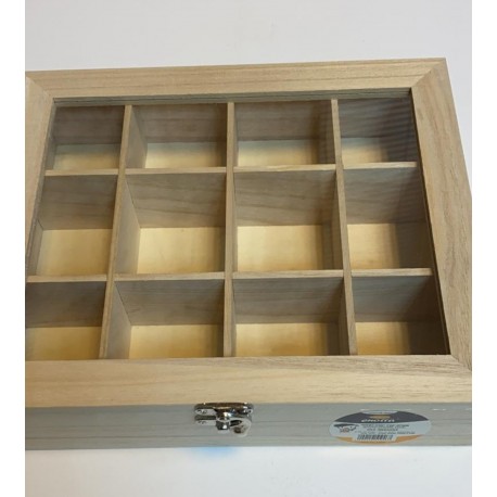 תיבת עץ - שקופה מחולקת תיבת עץ - שקופה מחולקת