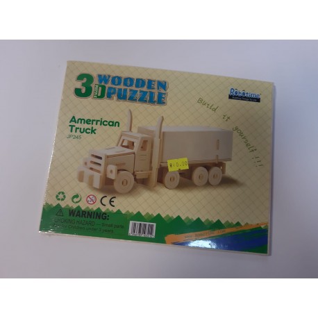 פאזל עץ - משאית