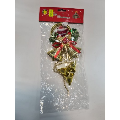 קישוטים לכריסמס - סנטה עם פעמונים