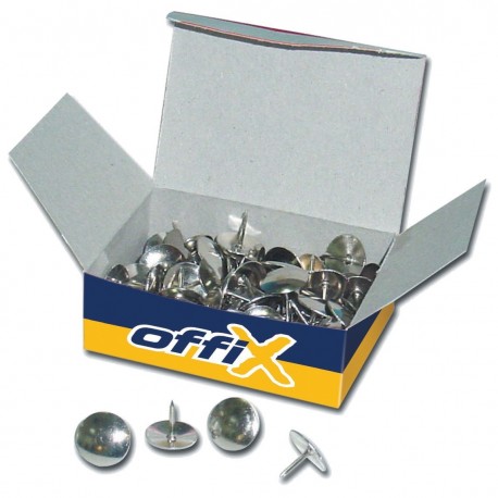 נעצים 100 בקופסא צבע כסף